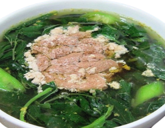 Canh cua rau đay
