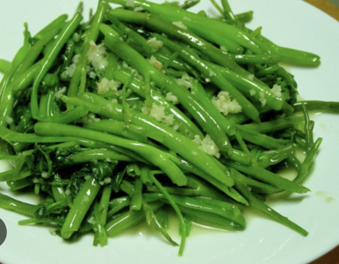 Rau muống xào tỏi