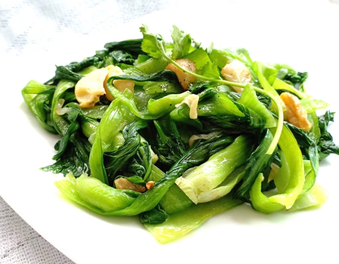 Cải Thìa Cháy TỎI 
