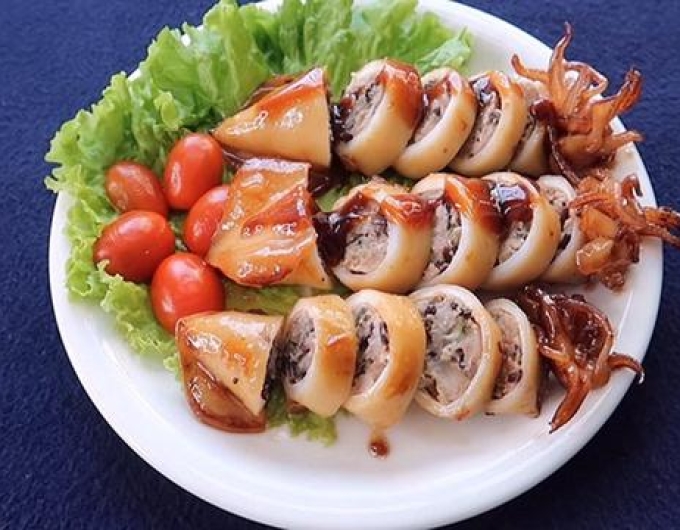 Mực Sữa Nhồi Thịt 