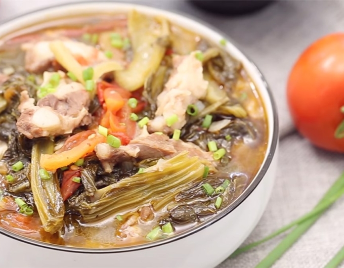 Sườn Hầm Cải Chua