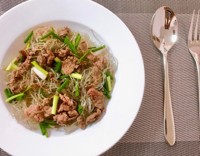 Miến Xào Bò 
