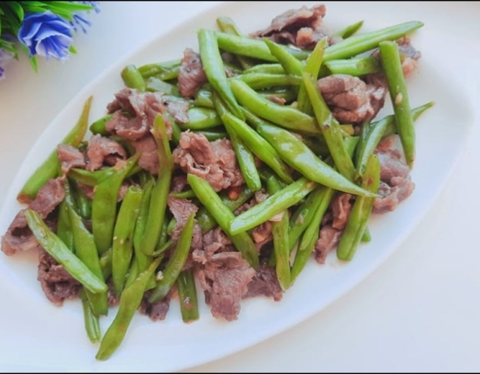 Bò Xào Đậu Que 